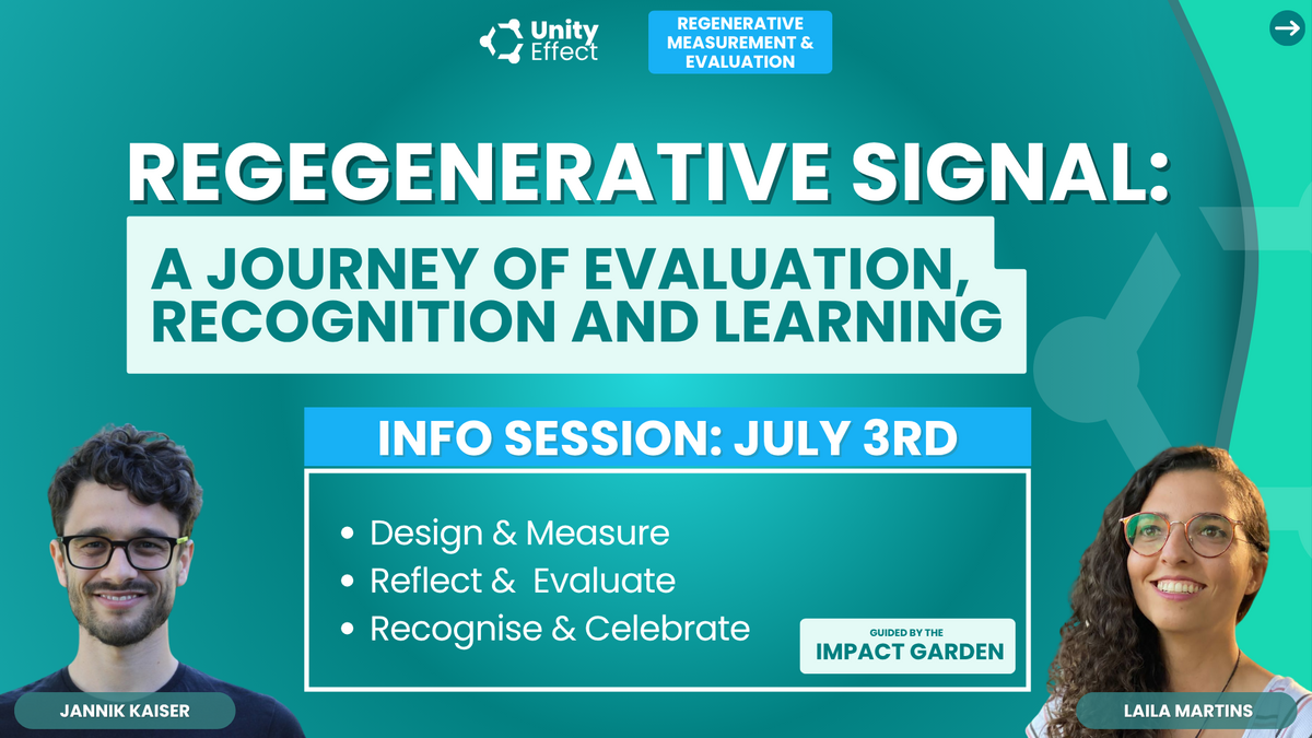Regenerative Signal Info Session: A Journey of Evaluation, Recognition and Learning