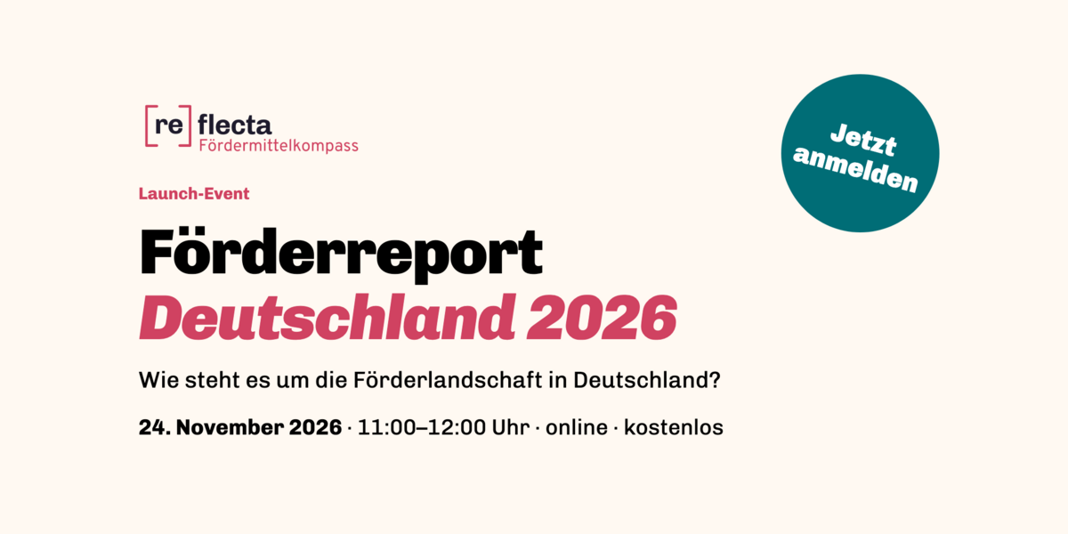 Förderreport Deutschland 2026: Launch-Event
